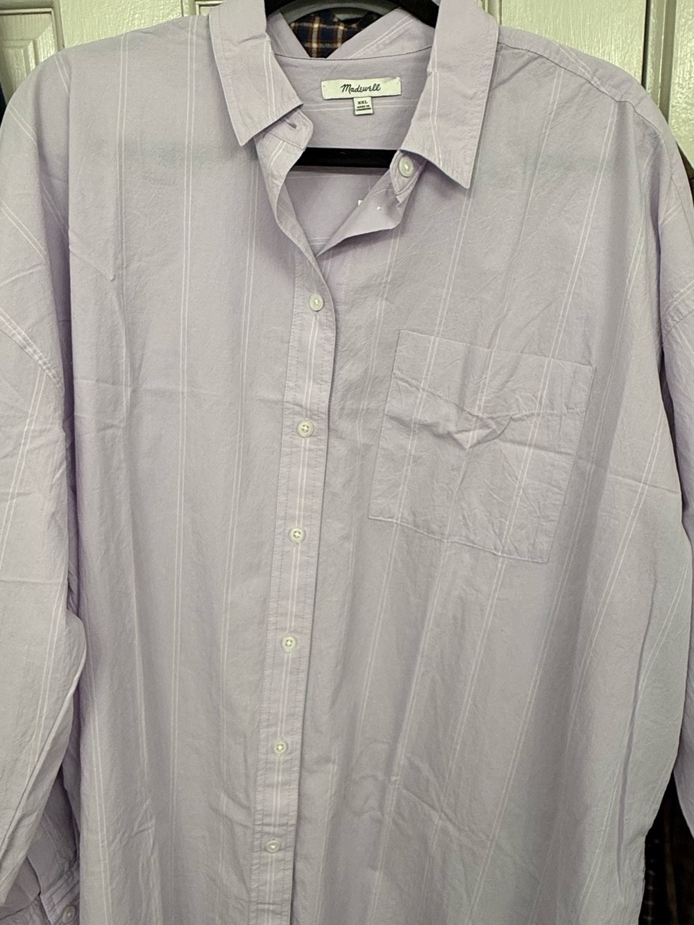 Madewell Lavender Button-Down Shirt